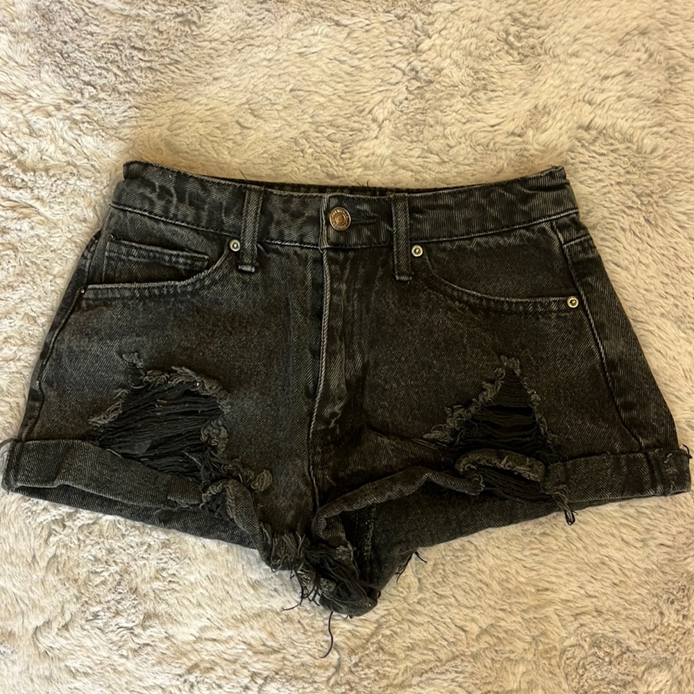 Forever 21 Black Jean Shorts